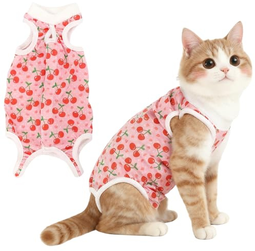 EJRUP Kattsteriliseringsväst, postoperativa kläder för katter, avvänjningsväst, läckagesäker väst för kattungar, 2–4 kg