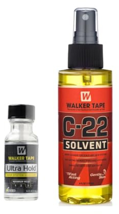 Scruffy Hair & Co. Bundle - Walker Tape Ultra Hold Brush On Adhesive 0.5 fl oz Walker Tape C-22 4oz