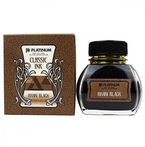Platinum Classic Ink 60ml Khaki Black