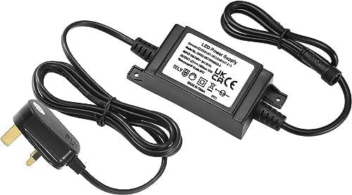 LED Driver Adapter 12W 12V, LED Power Supply Waterproof IP67, Low Voltage Led Transformers for INDARUN/GEYUEYA Home/FVTLED Led Decking Lights