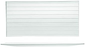 H&H Striped Set 6 Piatti, Vetro, 26x12cm