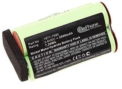 cellePhone mobile generation Akku NI-MH kompatibel mit Moser ChromStyle 1871 - Super Cordless 1872 Clipper (Ersatz für 1871-7590) - 2000mAh / 3,6V