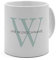 printplanet - Personalisierte Kaffee-Tasse mit Name - Design: Buchstaben Initialen modern - Namenstasse, Kaffeebecher