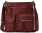 FANDARE Leichte Schultertasche Umhängetaschen Damen Schulranzen Handtaschen Klein Frauen PU Leder Wasserdicht Freizeit Sports Arbeit Outdoor Reise Messenger-Bags Weinrot