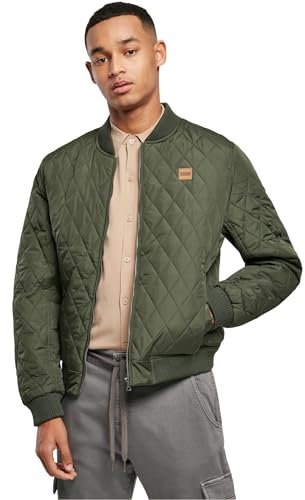 Urban Classics Herren Diamond Quilt Jacket Olive, 3XL