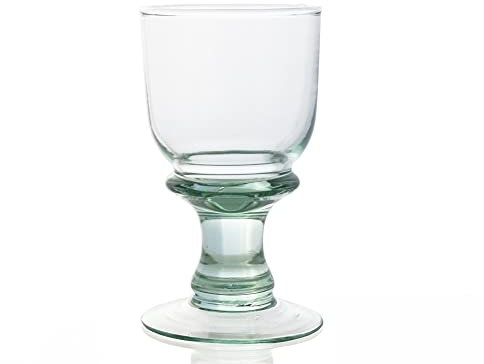 Grehom Recycled Glass Wine Glasses (Set of 2) - Copa (Small); 200ml Stemware