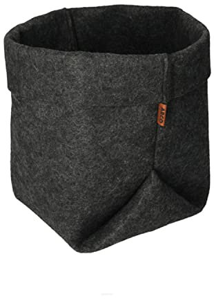Arco Design Flower Pot Cover Felt Size XL 25cm Graphite Lightweight