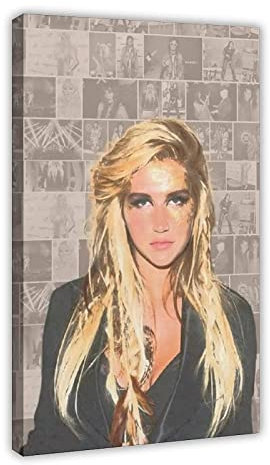 ACIDI Kunstdruck Poster 30 * 50cm Cantante Kesha Art Poster e Wall Art Picture Print Modern Family Room Arredamento Senza Cornice