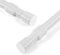Tension Rods for Curtains Extendable Shower Curtain Pole 61-105cm Adjustable Net Curtain Rod Telescopic Curtain Rods No Drilling Shower Rails for Window Bathroom Wardrobe, White