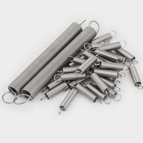 10PCS 0.5 x 3/4/5/6 XL 0.5mm molla di tensione in acciaio inossidabile con molla di estensione del gancio lunghezza da 15mm a 60mm-35mm, 0,5 mm, 5 mm