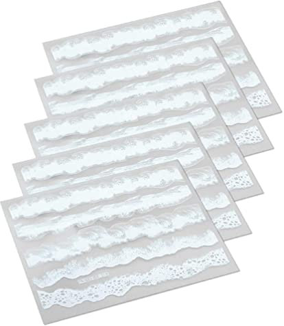 5 Stück Simulation Wellenaufkleber Epoxidharz UV Kleber Diy Zubehör Nachahmung Wellenaufkleber Schmuck Für Frauen Männer Harz Malerei Aufkleber