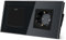 TAWOIA Lichtschalter mit Steckdose 1 Fach 2 Weg Glas Platte Unterputz Taste Schalter mit Schuko Steckdose 16 Amp 86 * 157mm Schwarz Wechselschalter