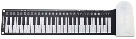 Piano Enrollable de 49 Teclas, Teclado de Piano Enrollable Flexible | Teclado Educativo de música electrónica | Piano de Mano de 49 Teclas para Principiantes, niños, Adultos, Juguetes