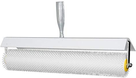 500mm Bodenroller mit 21 mm Langen Kunststoffstacheln zum Nivellieren von Estrichoberflächen, Spiked Aeration Roller Latex, Flooring mit Spritzschutz