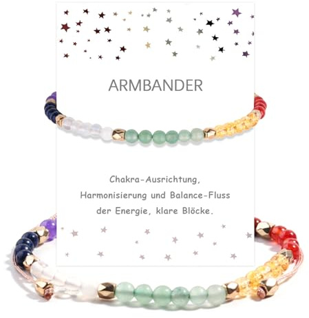 Armband für Frauen - Echtes Naturstein Armband - Perlenarmband für Damen - Heilkristall & Naturstein Schmuck Personalisierte Geschenke für Frauen mit winzigen 4mm Perlen