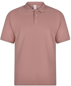 Mukua Mackay Polo Unisex De Manga Corta, Rose pâle, L Mixte