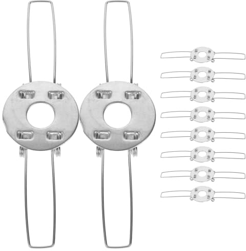 CLISPEED Lampenschirm-Federhalterung 10 Stück Lampen-Clip-Adapter Glühbirne-Clip-Adapter Runder Lampenschirm-Halter Pendelleuchte Diy-Federklemme Für Lampenschirm Eisen-Lampenfassung