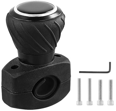 QWORK® Universal Lenkradknauf, Lenkradknauf Traktor, für Autos, LKWs, Traktoren, Rasenmäher, Gabelstapler