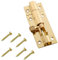 2 Inch Brass Door Bolt Lock Barrel Sliding Lock Gold Solid Door Latch for Bathroom Bedroom Garden Shed Doors