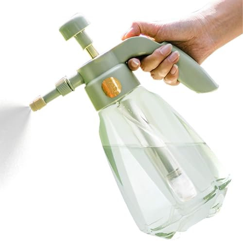 Pulverizador de bomba de jardín | Pulverizador de agua a presión de mano para césped y jardín con boquilla ajustable para plantas y otras soluciones de limpieza