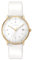 JUNGHANS max bill Damenuhr mit Saphirglas Weiß/Goldfarben 47/7451.02
