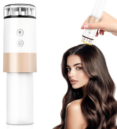 Applicateur d'huile capillaire électrique 2 en 1, massage de la tête, applicateur électrique push huile, appareil de massage électrique du cuir chevelu pour cuir chevelu, sérum d'huile essentielle