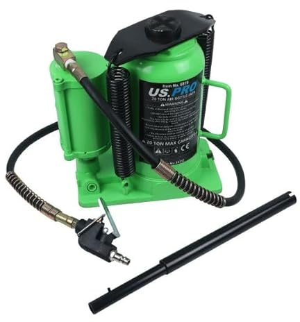 US PRO Tools 20 Ton Air Bottle Jack Pneumatic with Manual Override 8819