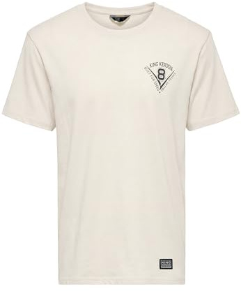 King Kerosin Herren Print T-Shirt Mit Rückenprint Daytona Speedway