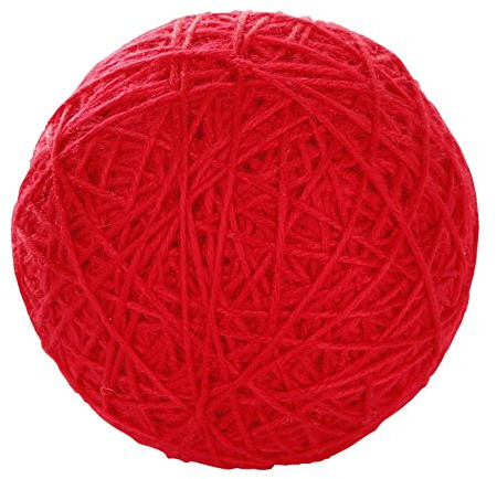 Kerbl Wool Play Ball, 10 cm, Red