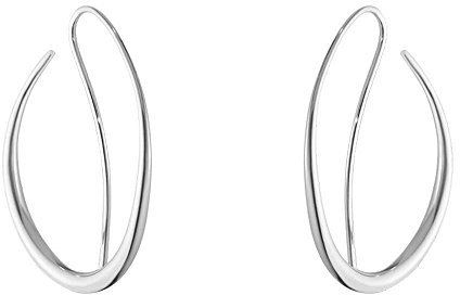 Georg Jensen Offspring Sterling Silver Large Drop Earrings