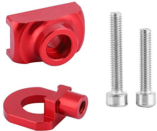 BMX Tendeur de Chaîne, Réglage de Chaîne en Alliage d'Aluminium pour Vélo Pliant (Rouge)
