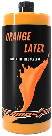 PMP Orange Latex - Liquide Préventif D'étanchéité Anti-crevaison pour Pneus VTT et Route Tubeless - Flacon 1000 ML