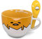 Silver Buffalo GUD20136B Sanrio Gudetama Close Up Boxed Ceramic Soup Mug w/Spoon