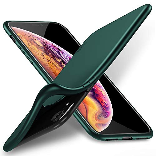 X-level for iPhone XR Case, [Guardian Series] Ultra Thin Slim Soft Flexible TPU Bumper Matt Finish Protective Phone Cover Case for iPhone XR - Green