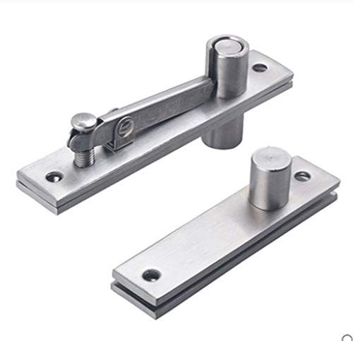 Bisagra pivotante para puerta, Tiberham 2 Pcs Rotación de 360 Grados Bisagras Giratorias de Eje de Puerta Ocultas, Bisagra de Puerta Giratoria Ocultade de Acero Inoxidable Resistente (130 x 25 mm)