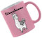 Crealuxe Glitzertasse Pink 'Alpaka Motiv (Wunschname)' personalisiert, Kaffeetasse, Bürotasse