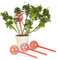 Relaxdays Globes d’arrosage en Plastique Lot de 4 Distributeur Eau Plantes 2 semaines Pot Fleurs 250 ML, Rouge