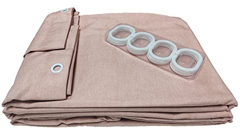 JIUJ - Tenda da Doccia Resistente alla Muffa, 180 x 200 cm, Lavabile in Lavatrice, Cotone Lino,rivestimento antistatico e impermeabile per doccia (Rosa)