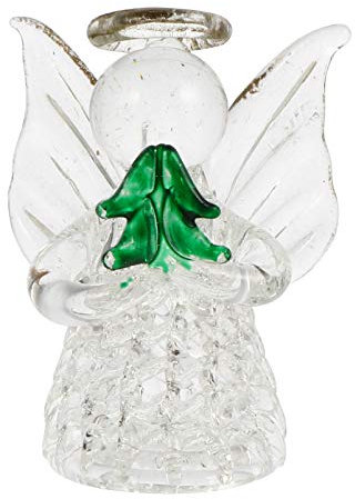 Milisten Weihnachten Engel Ornamente Klares Glas Gebet Engel Anhänger Wächter Figur Weihnachtsbaum Ornamente Urlaub Weihnachten Hängende Dekoration