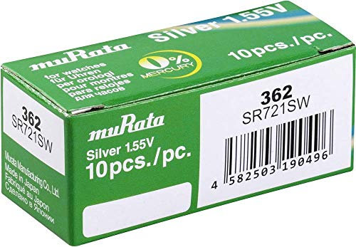 Murata SR721SW-PBWW Knopfzelle 362 Silberoxid 25 mAh 1.55V 10St.