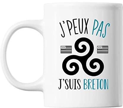 Mug Breton j'peux pas Blanc
