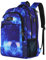 MATEIN School Backpack, Lightweight School Bag for Girls Secondary Students Water Resistant 15.6 Inch Travel Backpack for Boys Book Bag College Rucksack with Anti Theft Pocket, Galaxy Blue
