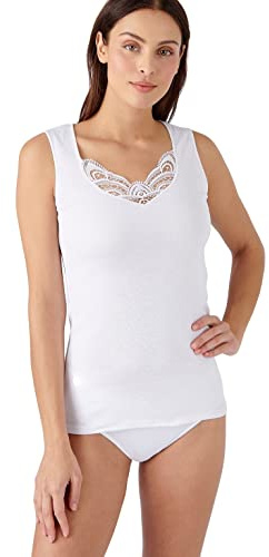 Damart Women's Tank Top with Guipure T-Shirt