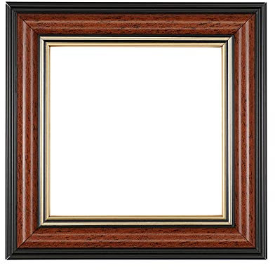 ElekTek Decorative Switch Surround Frame Cover Finger Plate Edwardian Regency Walnut Gold