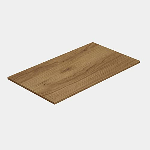 Baikal Encimera de Madera para Baño, en Melamina 16mm. Tablero para Mesa. Varios Acabados y Medidas. Combinable con Cualquier Mueble Modular Encimera de Madera 1,6cm 80 cm Roble Vinda