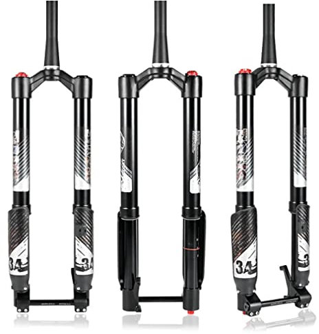 QHIYRZE Downhill-Mountainbike Umgekehrte Federgabel 26'' DH MTB Luftgabel Federweg 120 Mm Zugstufe Einstellbar Konische Gabel Steckachse Boost 15 X 110 Mm HL