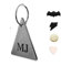316 Acier Inoxydable de Qualité Chirurgicale Porte-adresse pour Médaille Chat Chien Identification Collier Nom Accessoires la Paque Signalétique D'animal de Compagnie Personnalisées Triangulaire