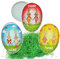 alles-meine.de GmbH 2 TLG. Set Ostergras & Füll - Pappei 15 cm - Hasen - Comic Figuren - incl. Name - Osterei/Ei zum befüllen - Deko Pappe Papp Pappeier Dekoei Pappostere..
