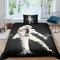 LENTLY Michael Jackson Betten Set Für Kinder Erwachsene Mädchen Bettbezug Set Bettwäsche Set Für Schlafzimmer, Weiche Bequemer Single（135x200cm）