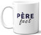 DECOHO - Mug Père-fect - Tasse jeu de mots humoristique pour fête des pères - Idée cadeau papa - 33 cl, Céramique - Imprimé en France - Blanc